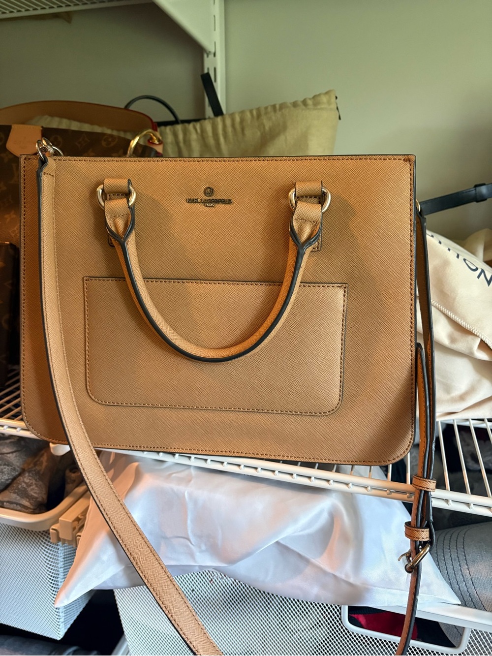 Karl Lagerfeld Caramel Tote Bag